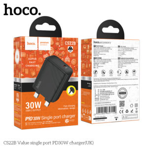Cốc sạc PD30W một cổng giá trị CS22B (UK)